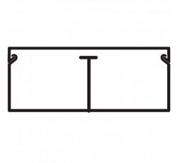 Миниканал с перегородкой TMC 40/2x17 (00305)