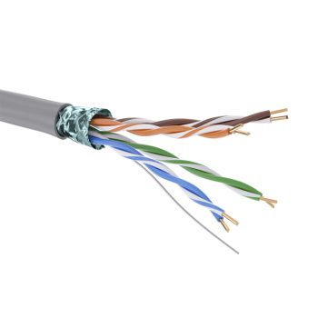 Кабель CAT 5e, F/UTP, нг(А)-HF, бухта 305м, серый  RN5EFUA01GY  DKC