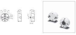 48501 VS Патрон G13 T8, T12 торцевой поворотный под M3 d35x14 с пружинами (101789.01)