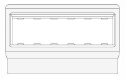 Рамка-суппорт под 6 модулей BRAVA PDA-3BN 100 (10653)