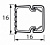  Кабель-канал 16x16 Metra (638191)