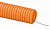Труба ПНД гофрированная 50мм тяжёлая с протяжкой,15м,DKC,цвет оранжевый (71550)